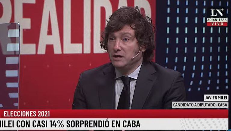 Javier Milei: "If you vote for Vidal we are 6 votes from Venezuela" thumbnail