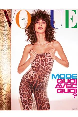 Una de las tantas tapas de revista Vogue que protagonizó