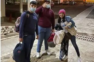 Fernando Redondo Caballero, Alejandro Andino Caballero y Margie Paz viajaron juntos a EE.UU.