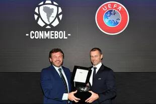 Alianza Conmebol-UEFA: el paraguayo Alejandro Domínguez y el esloveno Aleksandar Çeferin, en una unión estratégica que no se rompe