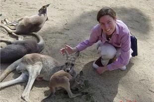 Alexandra y los canguros en el 2003.