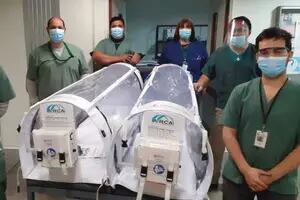 Coronavirus: crean en San Juan una cápsula para trasladar pacientes contagiados