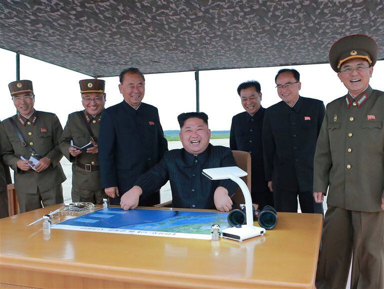 Kim volvió a festejar la nueva provocación de su régimen