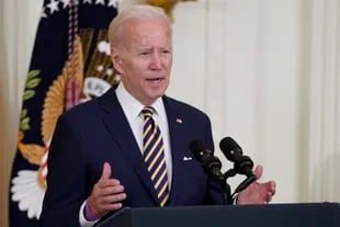 AKTE – US-Präsident Joe Biden im Weißen Haus in Washington am 10. August 2022 (AP Photo/Evan Woosey, Akte)