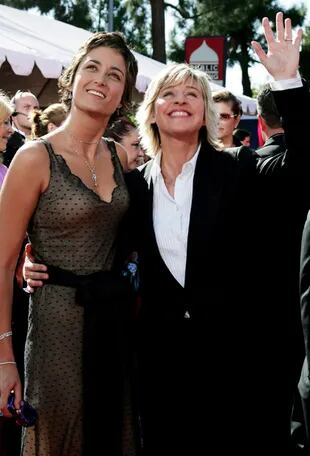 Hedison junto a su ex pareja, Ellen DeGeneres, en 2004