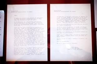 Detalle de una carta escrita por Fidel Castro