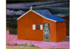 La casa roja con techo azul, Antonio Berni, 1954