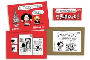 Estampillas y postales de Mafalda para coleccionar