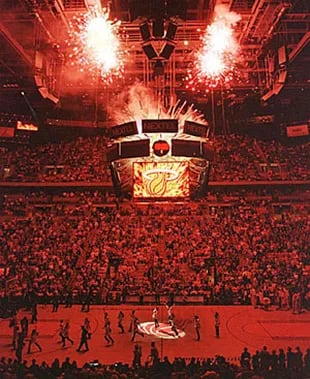 El American Airlines Arena, la casa de los Miami Heat, en la NBA. 