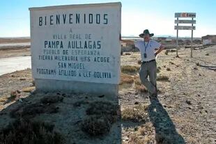 Jédu Sagárnaga en su viaje a Pampa Aullagas en 2007