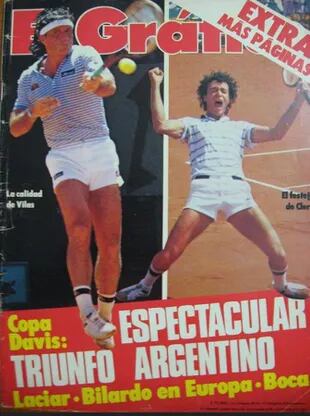 En la tapa de El Gráfico, junto a Guillermo Vilas; fueron los primeros en llegar a una final, en 1981.