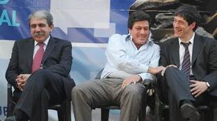 Aníbal Fernández, Gabriel Mariotto y Juan Abal Medina, en otros tiempos