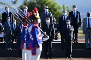 Bolsonaro, en un desfile oficial en plena pandemia