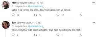 Las hinchas brasileñas, "decepcionadas" con Emilia Mernes por hinchar por la Selección Argentina