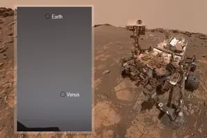 Robot Curiosity: así fotografió a la Tierra y Venus desde la superficie de Marte