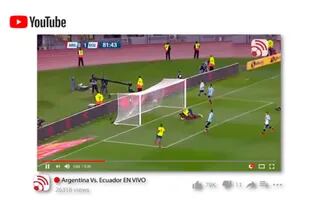 El nuevo paradigma televisivo que llega con las eliminatorias sudamericanas. Promoción de canal de youtube para ver las eliminatorias en Ecuador.