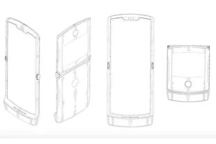 Así podría ser el nuevo RAZR de Motorola: un teléfono con tapita, pero que en su interior es una única pantalla de tamaño convencional