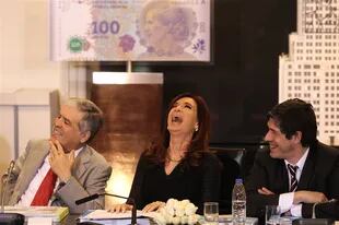 De Vido, Cristina Kirchner y Abal Medina, en un acto con intendentes