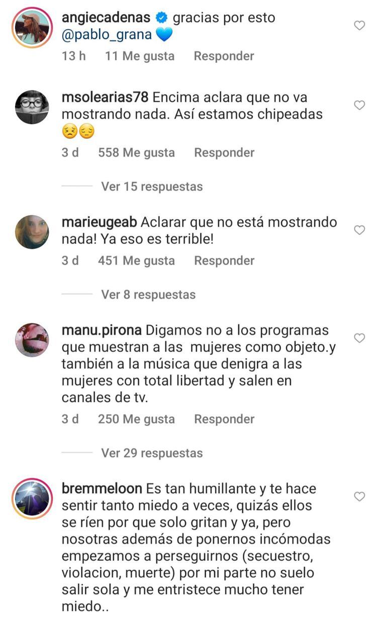 Los comentarios de los seguidores de Pablo Granados en las redes sociales tras el descargo por el acoso callejero que sufrió su novia