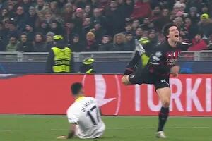 Milan le ganó a Tottenham por un descuido de Cuti Romero... que después pegó una patada descomunal