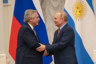 Alberto Fernández y Vladimir Putin