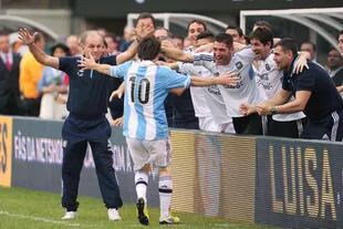 Messi se destacó en la época de Alejandro Sabella como director técnico de la Selección Argentina