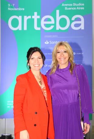 Larisa Andreani, presidenta de arteba, y Amalia Amoedo, expresidenta de la fundación