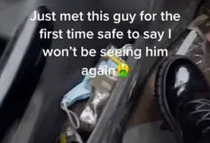 Una mujer decidió no volver a salir con su primera cita tras ver el desorden en su auto