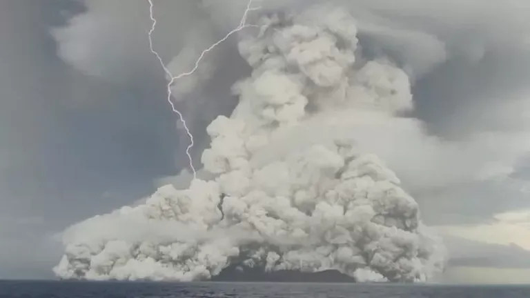 Eruption in Tonga.