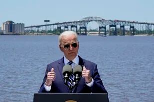 Biden, durante un discurso en Louisiana