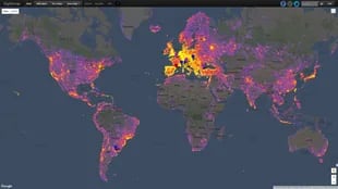 El mapa que muestra los lugares en los que se toman más fotos públicas en todo el planeta