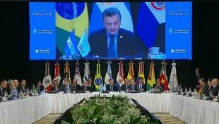 Macri en la apertura de presidentes del Mercosur