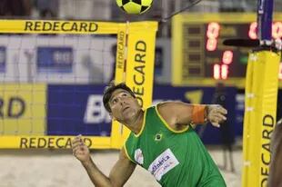 Renato Gaúcho en el fútbol playa, otra de sus pasiones