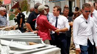 Huracán Irma: Macron y el Rey de Holanda fueron a Saint Martin para brindar apoyo tras la destrucción