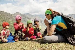 Desde su primer viaje a Nepal, en 1998, se enamoró de sus montañas y de su gente