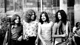 Led Zeppelin en la época que Page y Plant escribieron  "Stairway To Heaven"