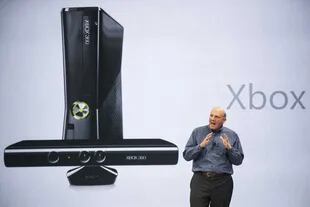 Steve Ballmer, CEO de Microsoft, durante una presentación de la compañía durante 2012