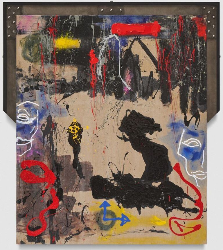 Más reciente es "Wild Horses", un óleo abstracto de 2018
