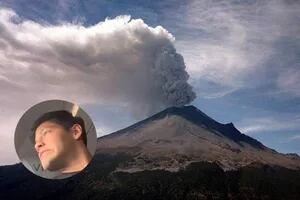 Estaba en un vuelo en México y grabó desde el aire el volcán a punto de entrar en erupción