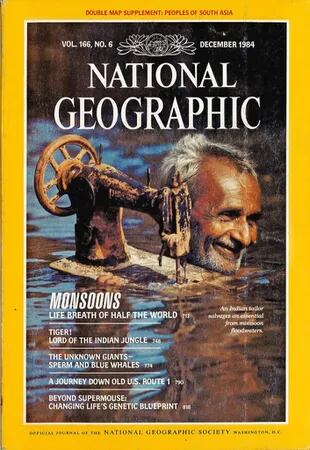 La foto en la tapa de National Geographic
