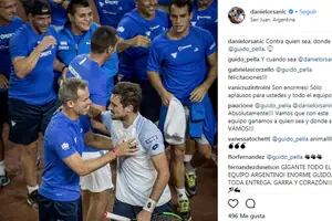 Copa Davis: Orsanic le devolvió el mensaje a Pella, pensando en el futuro