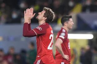 Como Thomas Muller, todo Bayern Munich sintió frustración porque no encontró el rumbo en el partido con Villarreal