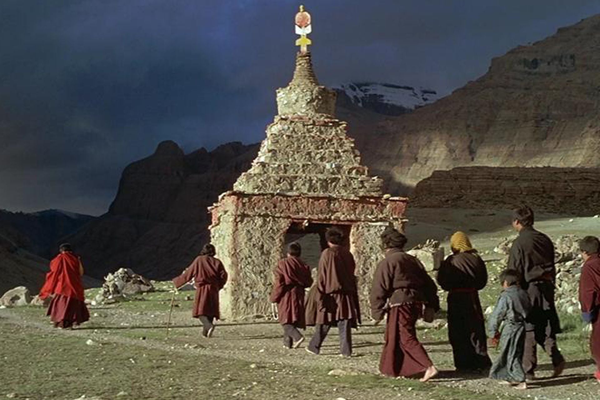 Un templo budista montado en los Andes mendocinos.