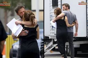 JLo and Ben Affleck on a visit to the recording set
