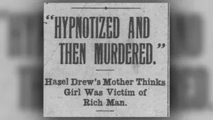 Uno de los titulares del diario que hizo eco del asesinato de Drew
