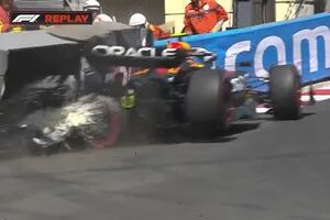 Tras el choque de un Red Bull, el otro dio un zarpazo agónico en la clasificación del Gran Premio de Mónaco