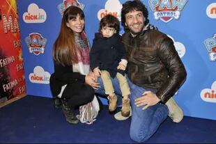 Familia feliz: Ximena Capristo, Gustavo Conti y su hijo, el pequeño Felix