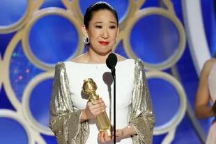 Sandra Oh se mostró genuinamente conmovida al recibir el premio por Killing Eve