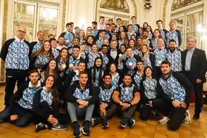 Mauricio Macri recibió a los atletas que participaron en los Panamericanos