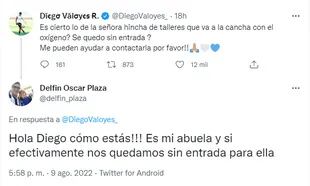 El nieto de Elvira le respondió a Valoyes (Foto: Captura de Twitter)